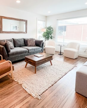 Warm, layered interiors